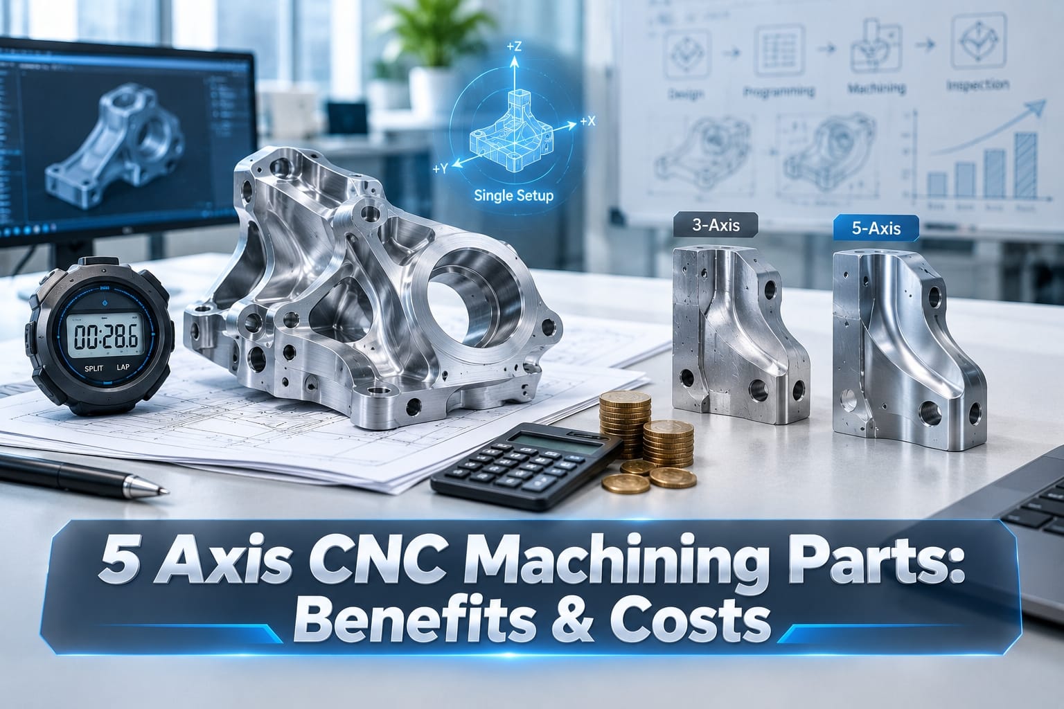 5 Axis CNC Machining Parts Benefits & Cost